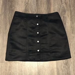 GAP Factory True Black Faux Suede Mini Ski…